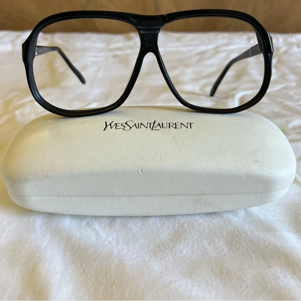 Vintage YVES SAINT LAURENT 549 Oversized Sunglasses Frame Made in France - Picture 6 of 16